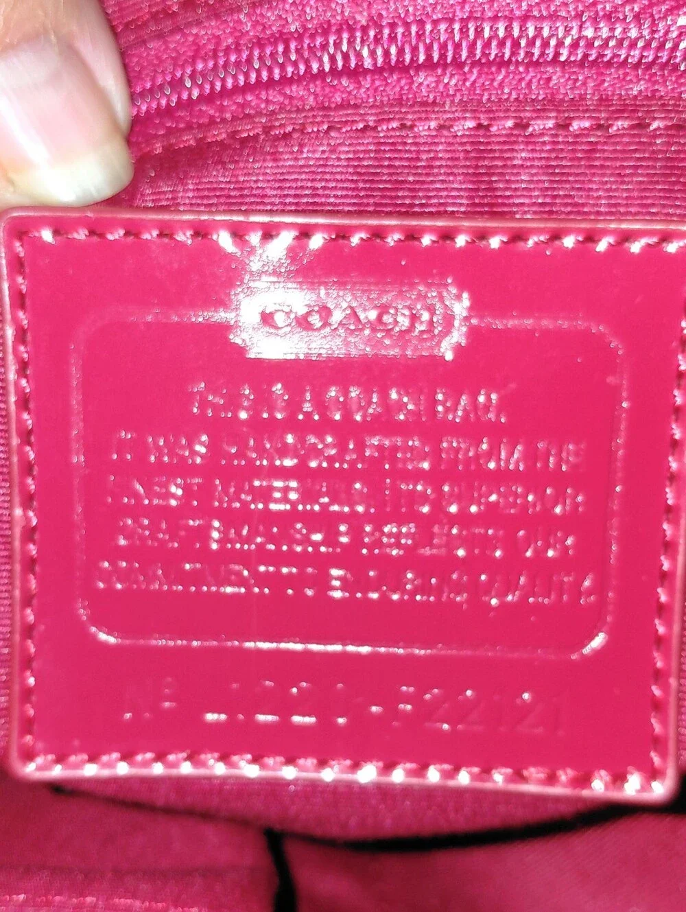 Coach tote vibrant
